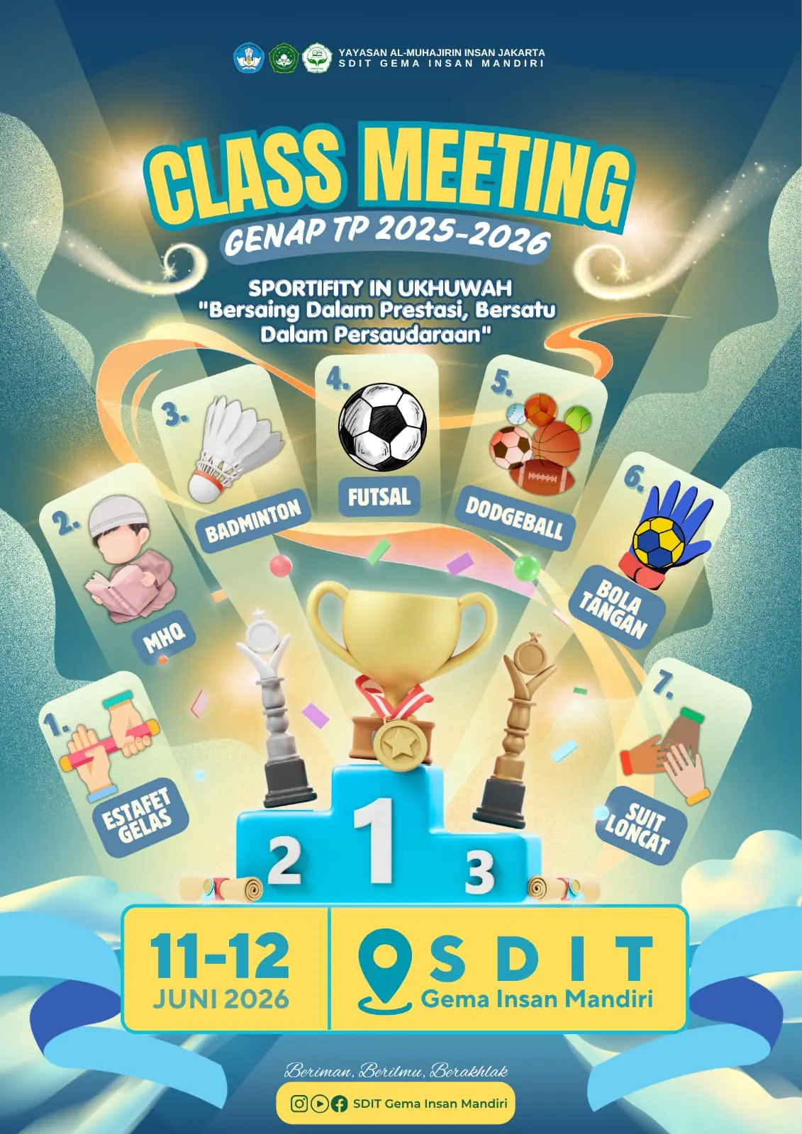 Class Meeting Genap TP 2025–2026: Ajang Sportivitas dan Ukhuwah Siswa SDIT Gema Insan Mandiri