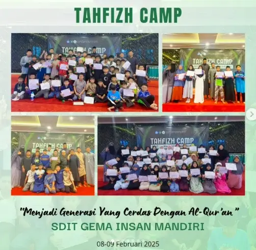 Kegiatan tahfizh Camp Gama School